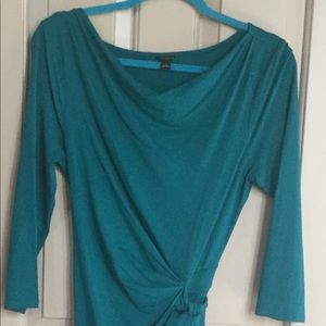 Ladies Size S Green Wrap Dress; Banana Republic